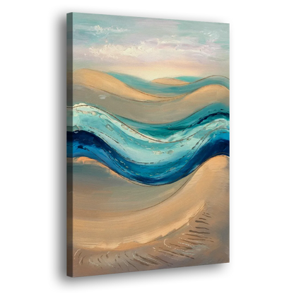 Cape May Waves and Dunes - Canvas Print Art Sides