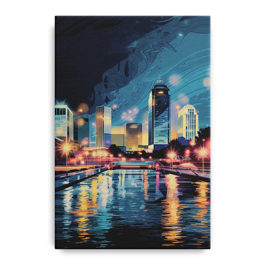 Henderson City Lights - Canvas Wall Art