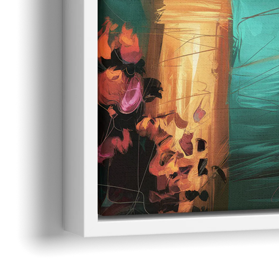 Tulsa Downtown Vibes - Close-Up White Frame Canvas