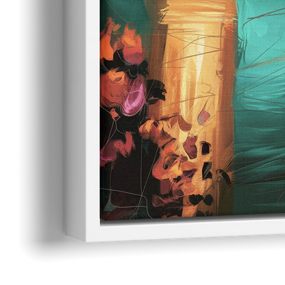 Tulsa Downtown Vibes - Close-Up White Frame Canvas