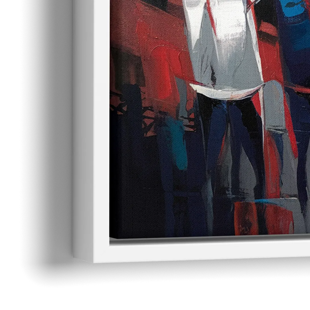 Salem Red Sox Fans - Close-Up White Frame Canvas