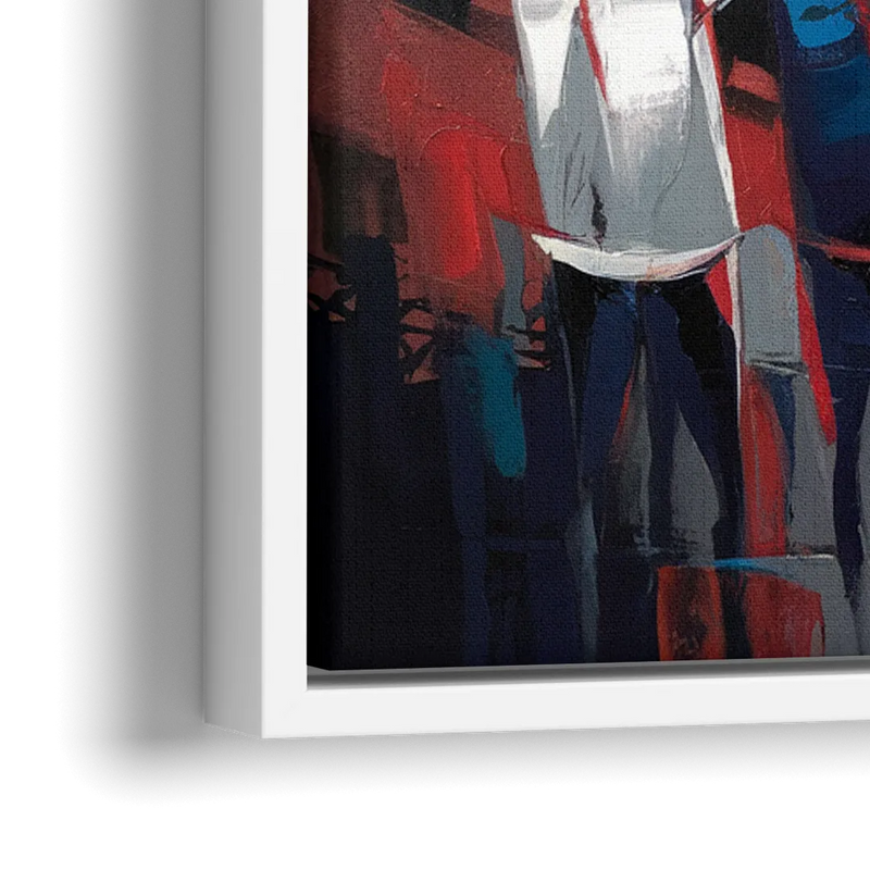 Salem Red Sox Fans - Close-Up White Frame Canvas