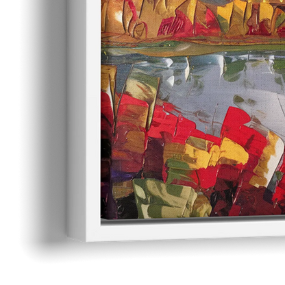 Denver Art Museum Highlights - Close-Up White Frame Canvas