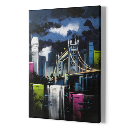 Sacramento Urban Street Art - Canvas Print Art Sides