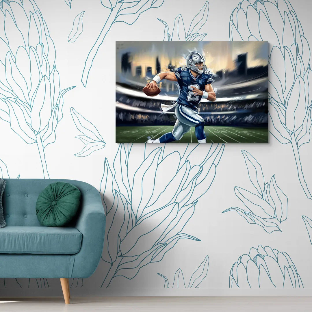 Plano Dallas Cowboys Spirit - Canvas Wall Art Living Room