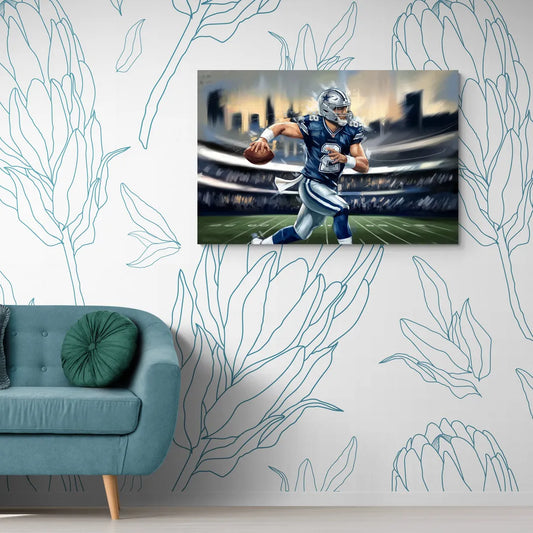 Plano Dallas Cowboys Spirit - Canvas Wall Art Living Room
