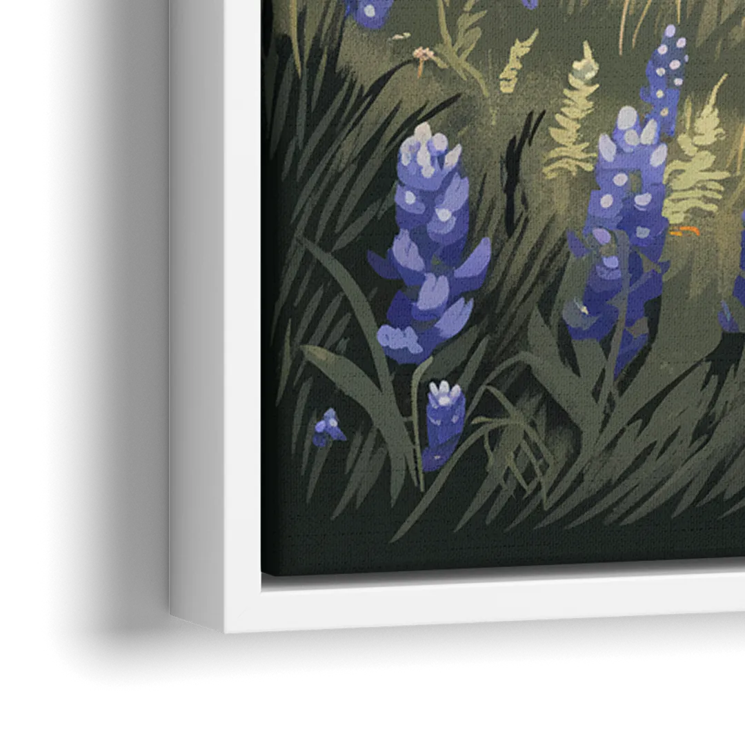 Austin Texas Hill Country - Close-Up White Frame Canvas