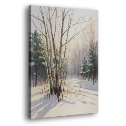 Montreal Winter Charm - Canvas Print Art Sides