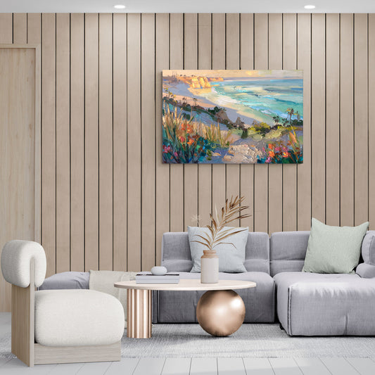 La Jolla Pacific Blues - Canvas Wall Art Living Room