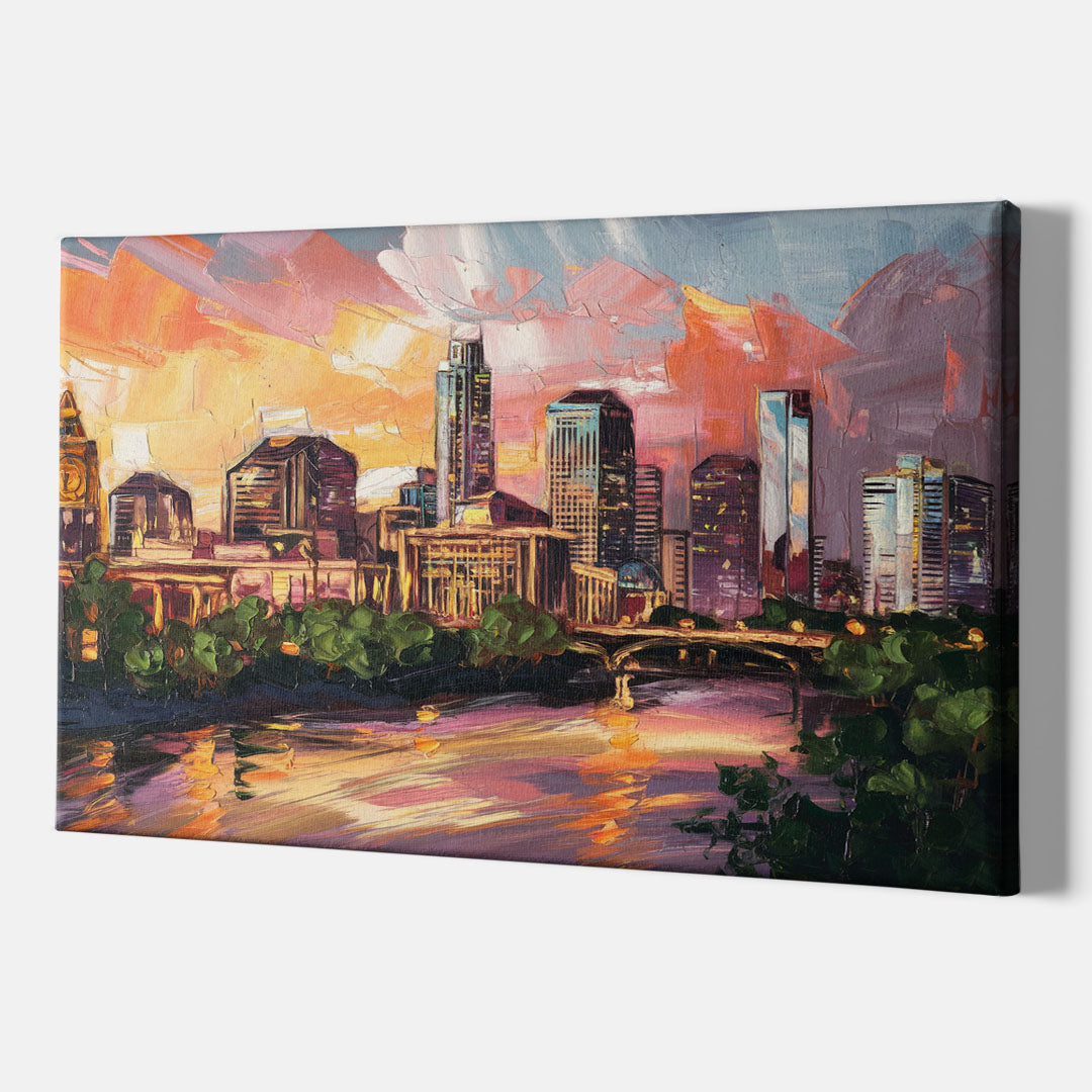 Austin Urban Charm - Canvas Wall Art Indoor