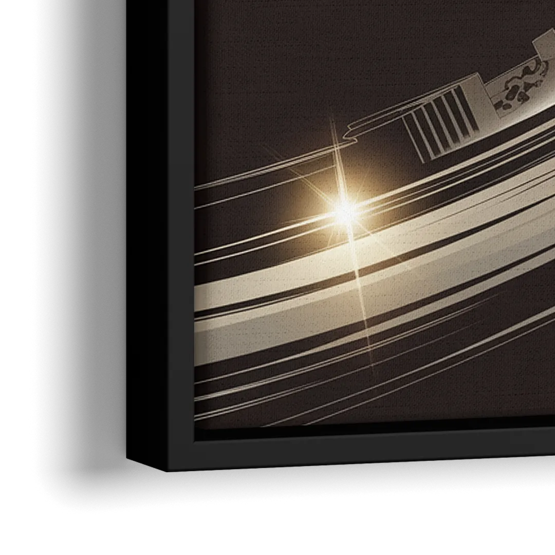 Detroit Red Wings Legacy - Close-Up Black Frame Canvas