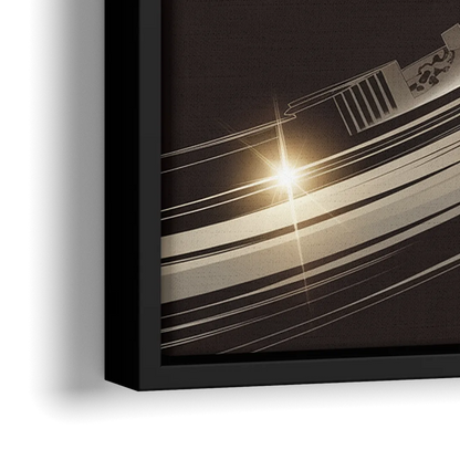 Detroit Red Wings Legacy - Close-Up Black Frame Canvas