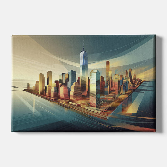 New York City Financial District - Canvas Wall Art