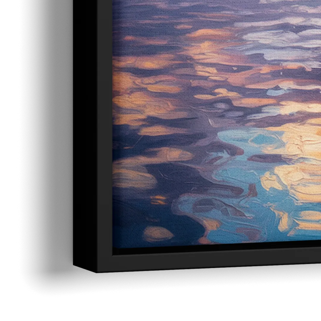 Vancouver Cityscape - Close-Up Black Frame Canvas