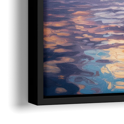Vancouver Cityscape - Close-Up Black Frame Canvas