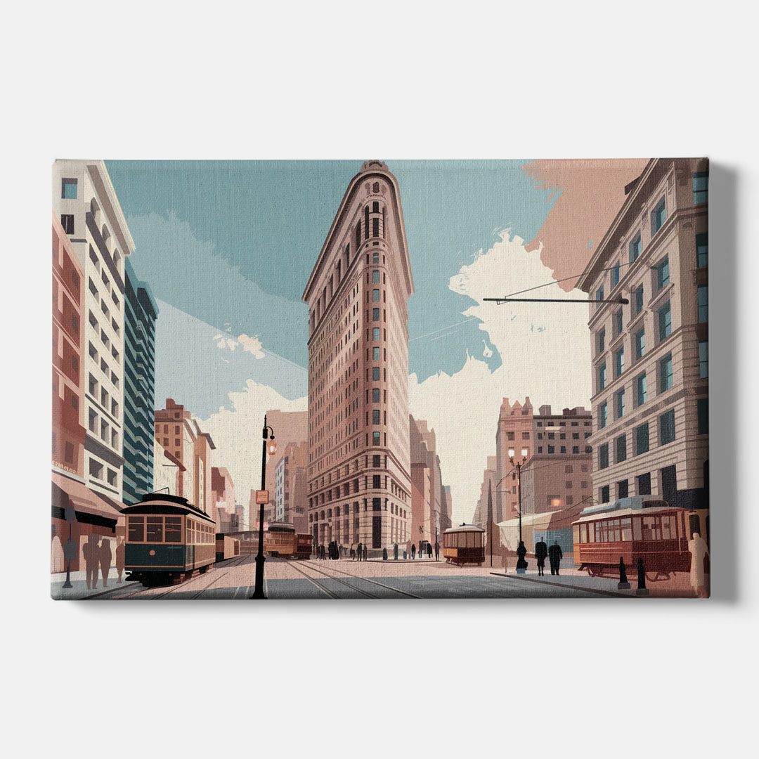 New York City Flatiron Building - Canvas Wall Art