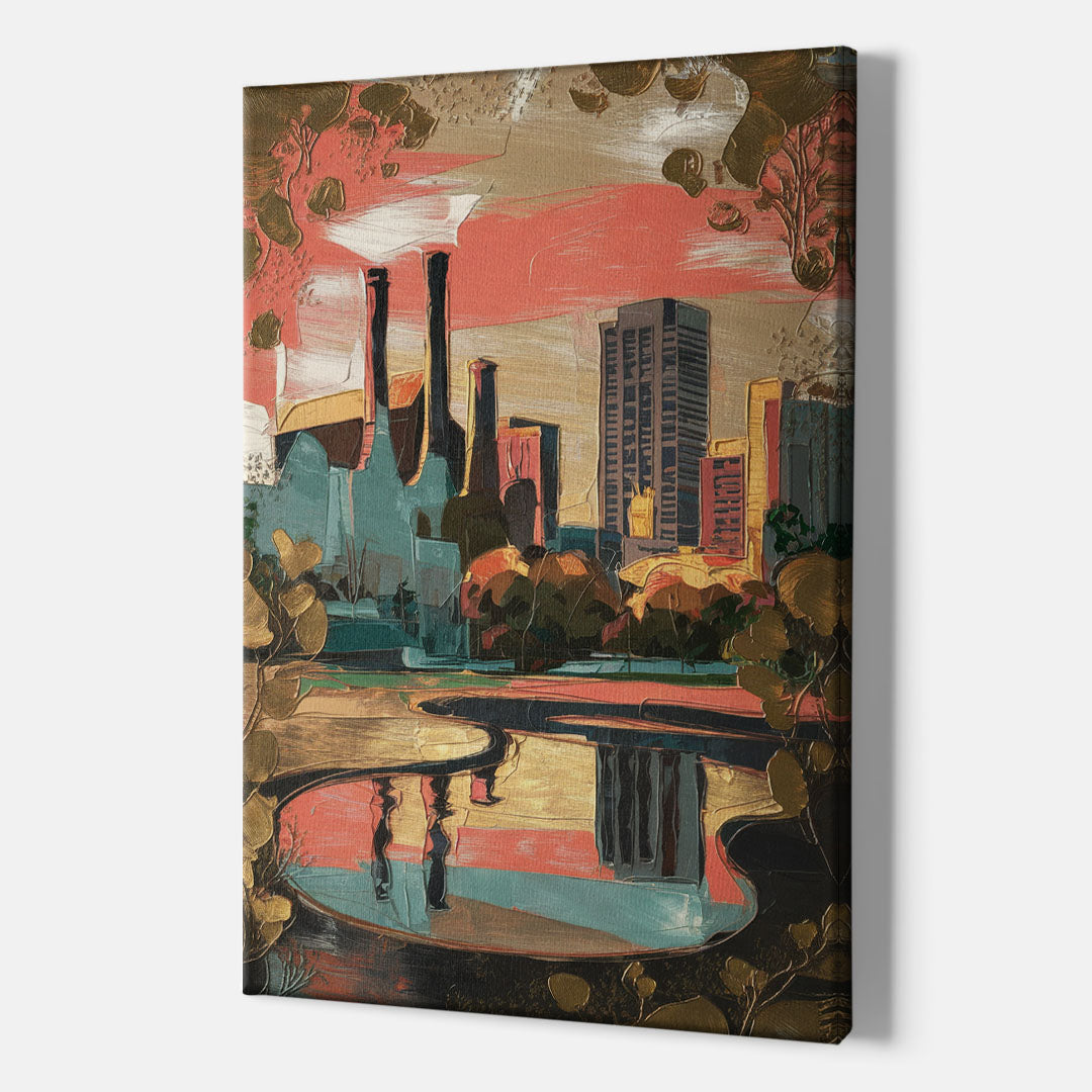 Birmingham Historic Landmarks - Canvas Wall Art Indoor