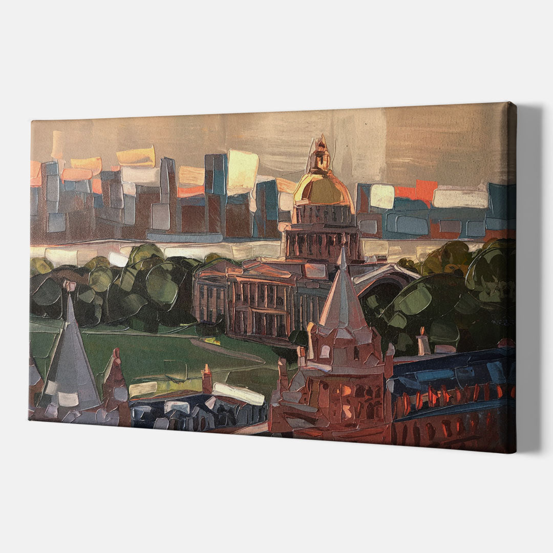 Boston Architectural Beauty - Canvas Wall Art Indoor
