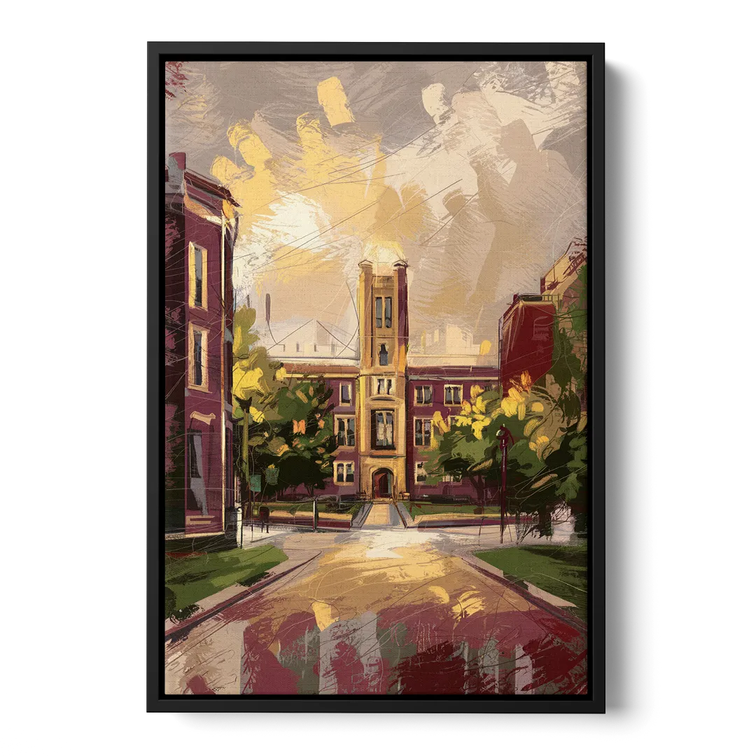 Boston College Eagles Spirit - Black Frame Canvas