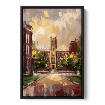 Boston College Eagles Spirit - Black Frame Canvas