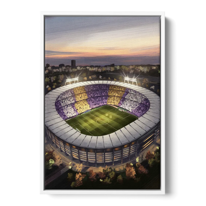 Orlando City FC Stadium Scene - White Frame Canvas