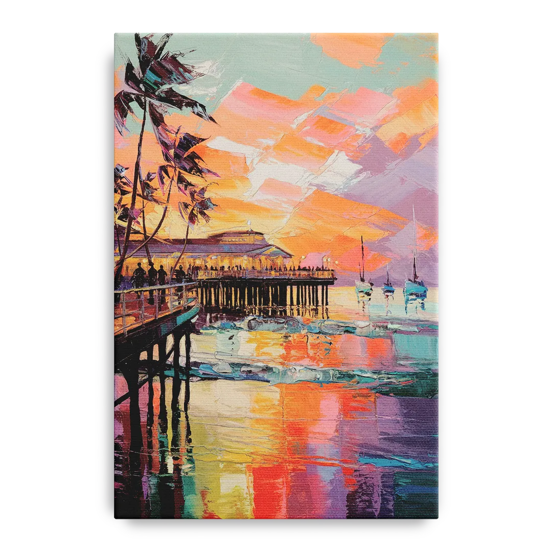 St. Petersburg Pier Vibes - Canvas Wall Art