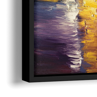 Nashville Cumberland River Views - Close-Up Black Frame Canvas