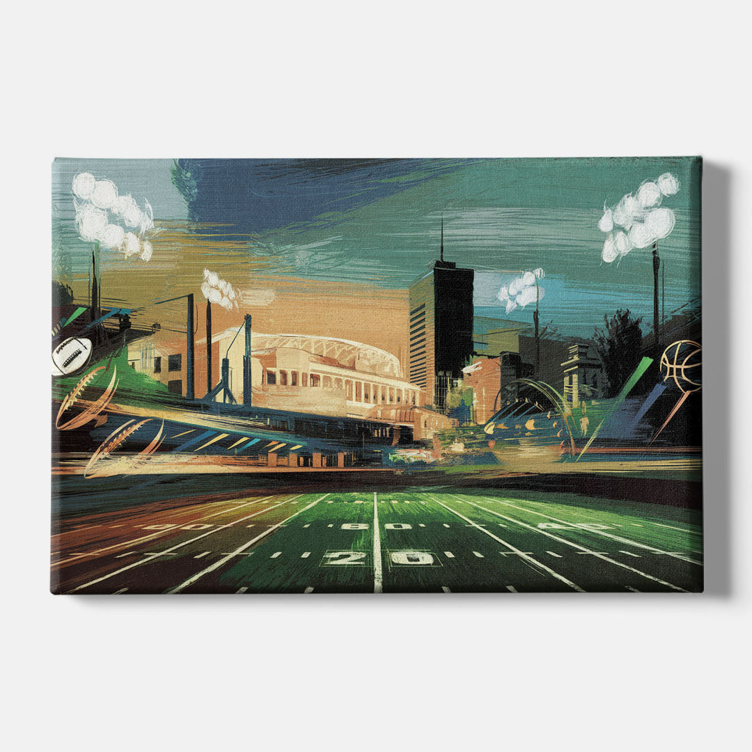 Birmingham Us Sports Teams Tribute - Canvas Wall Art