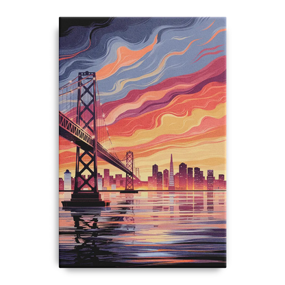 San Francisco Skyline at Sunset - Canvas Wall Art