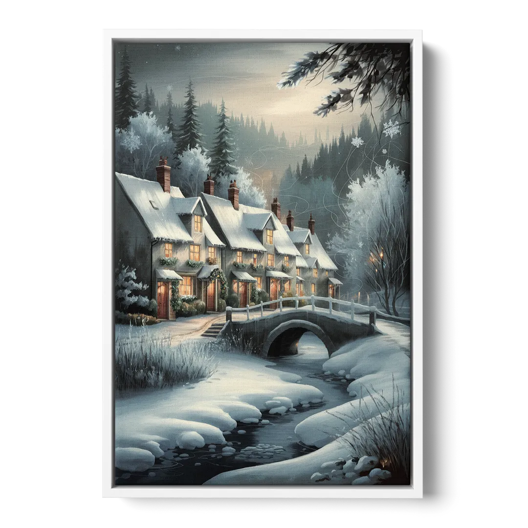 Ashland Winter Wonderland - White Frame Canvas