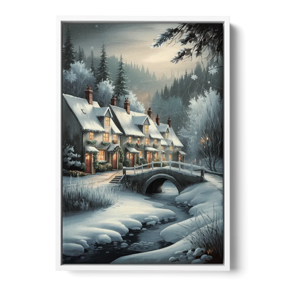 Ashland Winter Wonderland - White Frame Canvas