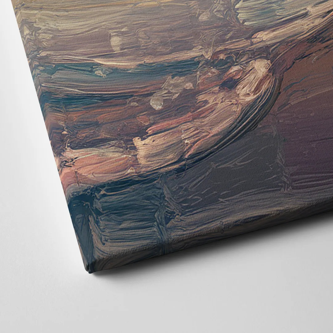 Seaside Coastal Sunrise Canvas Close Up