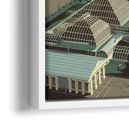 Tacoma Historic Landmarks - Close-Up White Frame Canvas