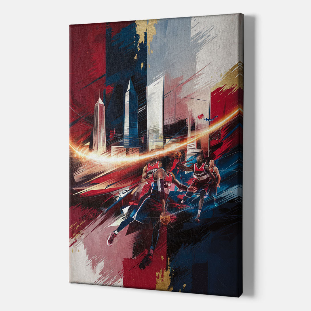 Washington Wizards Basketball - Canvas Wall Art Indoor