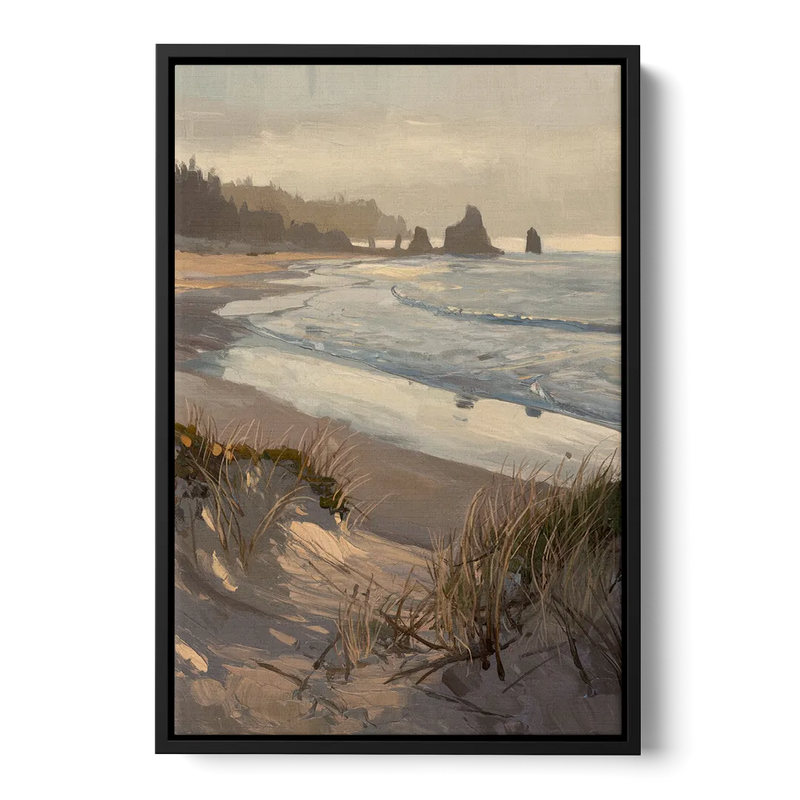 Bandon Pacific Coast - Black Frame Canvas