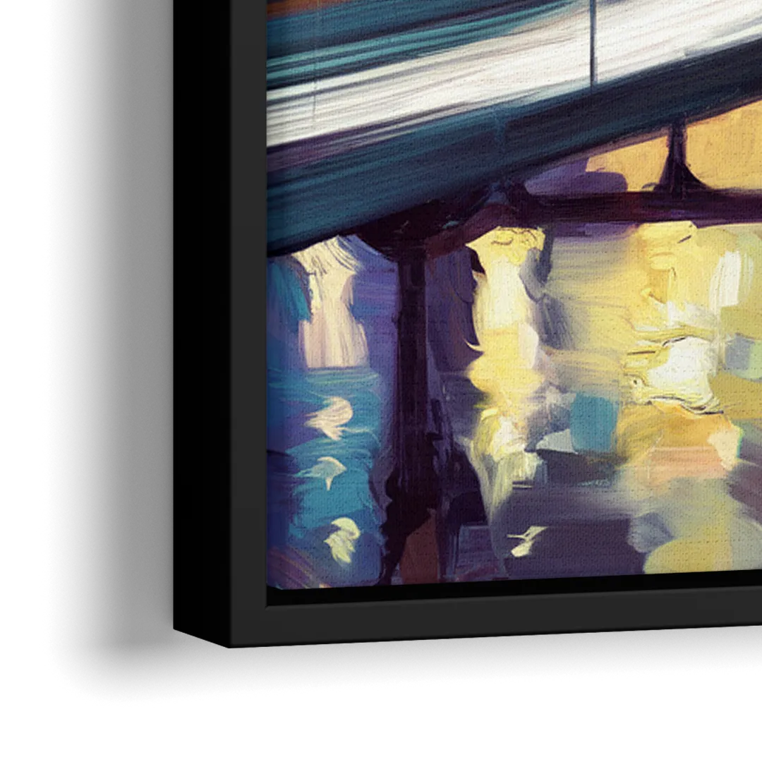 Houston Photography Collection - Close-Up Black Frame Canvas