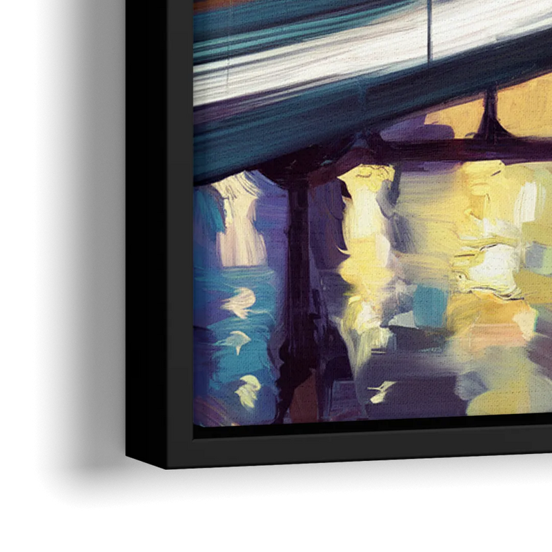 Houston Photography Collection - Close-Up Black Frame Canvas