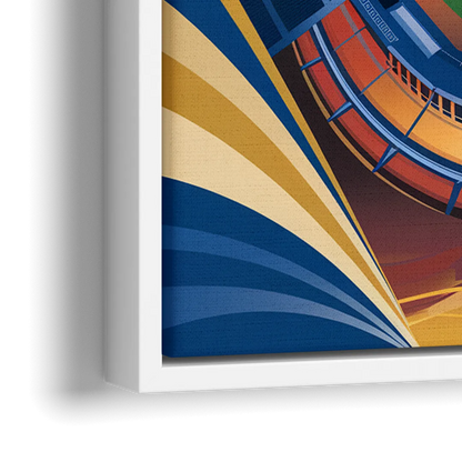 Des Moines Iowa Cubs Stadium - Close-Up White Frame Canvas
