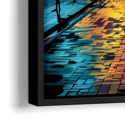 Memphis Historic Beale Street - Close-Up Black Frame Canvas