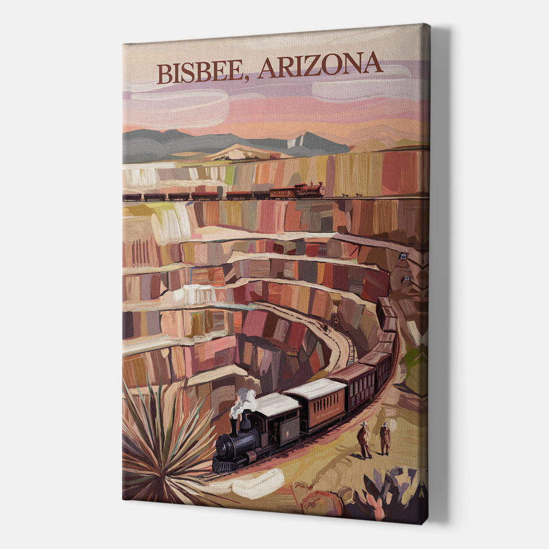 Bisbee Copper Mining Heritage - Canvas Wall Art Indoor