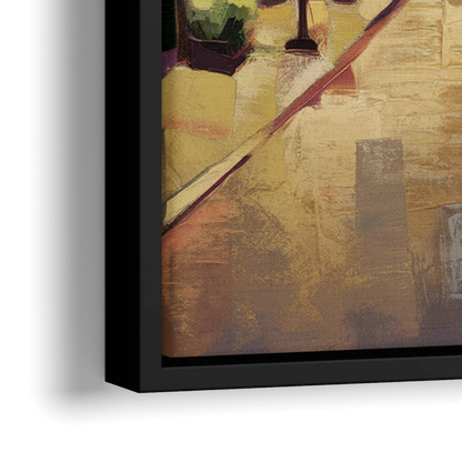 Park City Historic Main Street - Close-Up Black Frame Canvas