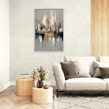 Louisville Historic Landmarks - Living Room White Frame Canvas