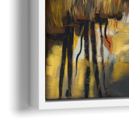 Aspen Nature Escape - Close-Up White Frame Canvas