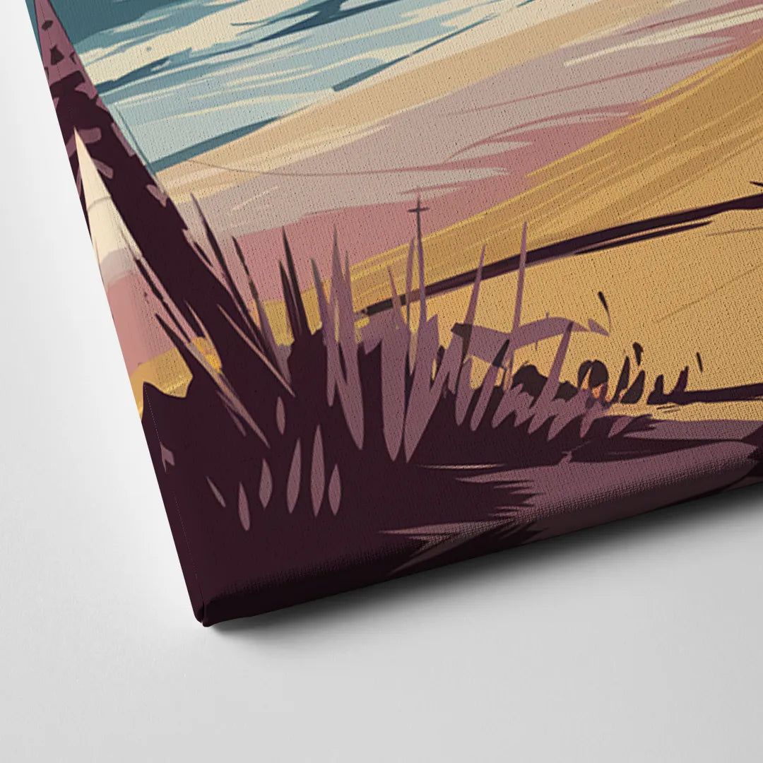 Long Beach California Coastal Scene Canvas Close Up