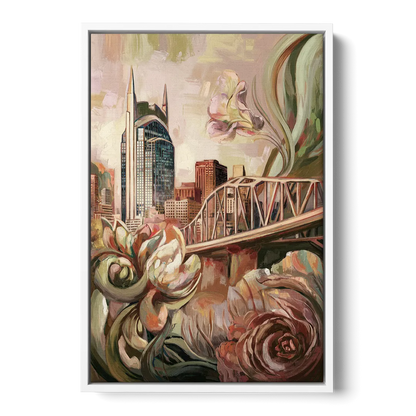 Nashville Timeless Beauty - White Frame Canvas