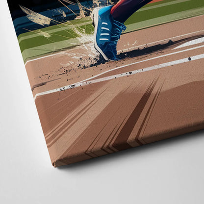 Irvine Baseball Dreams Canvas Close Up