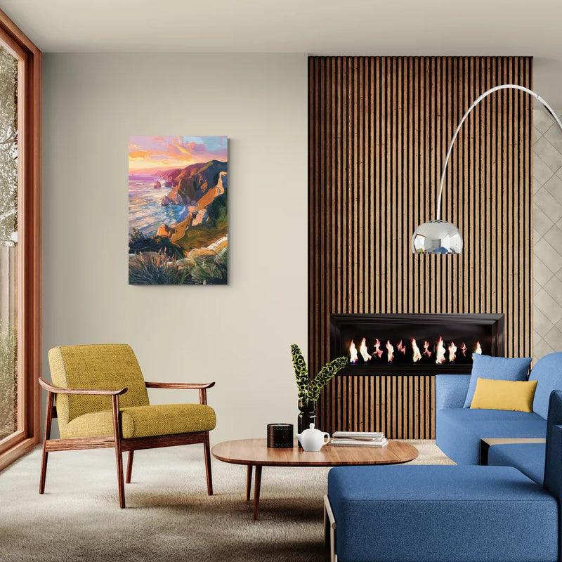 Big Sur Mountain Views - Canvas Wall Art Living Room