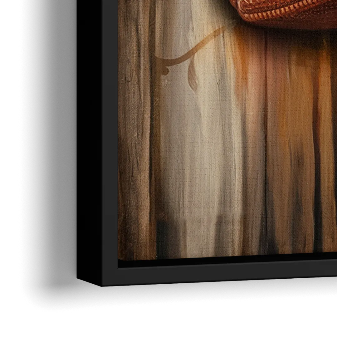 Austin UT Football Energy - Close-Up Black Frame Canvas