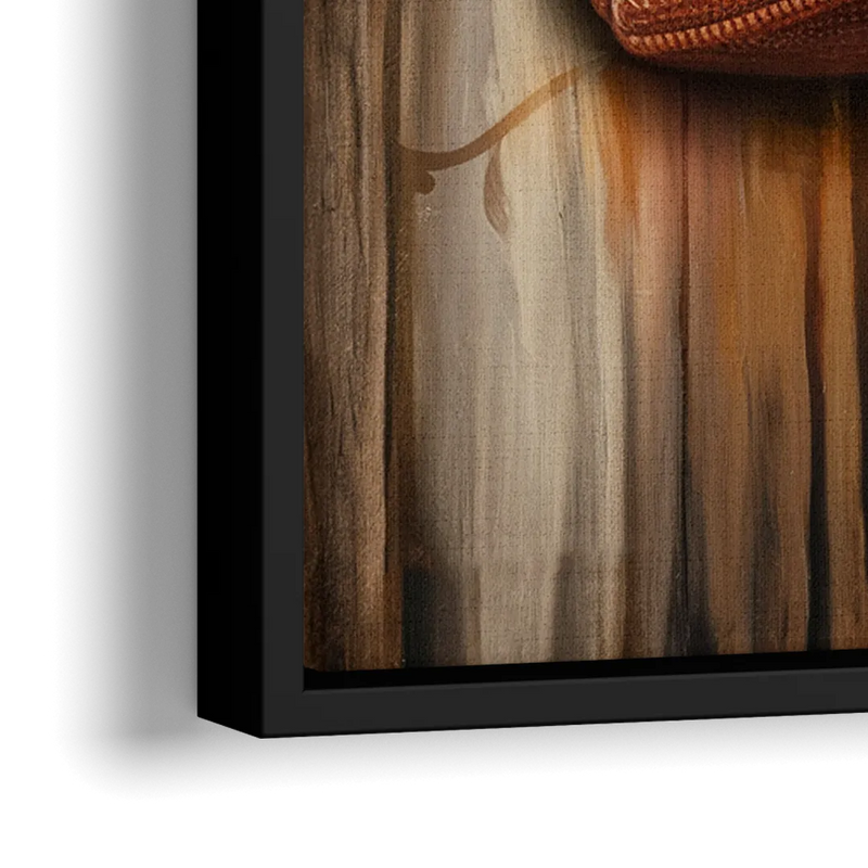 Austin UT Football Energy - Close-Up Black Frame Canvas