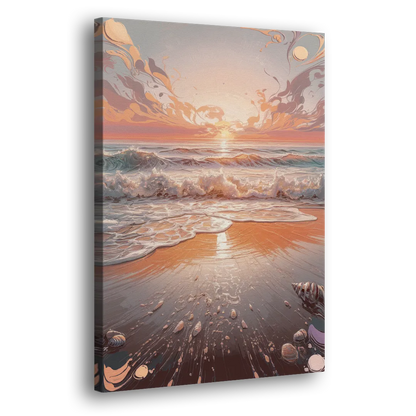 Dunedin Coastal Sunrise - Canvas Print Art Sides